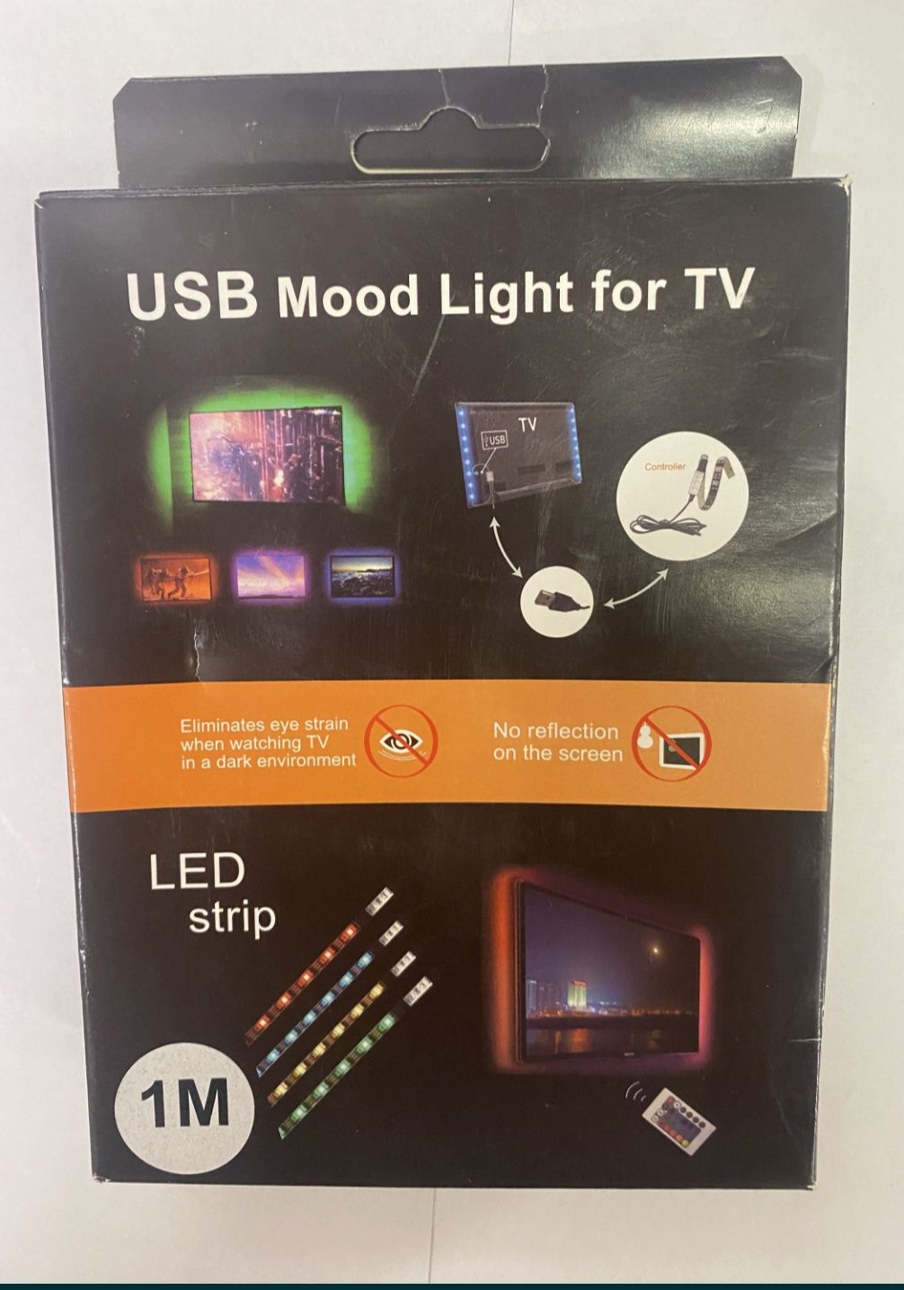Taśma led pilot 1m kolorowa do telewizora rgb