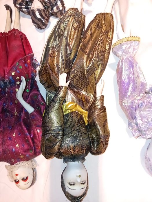 Conjunto de 6 Bonecos Decorativos de Veneza