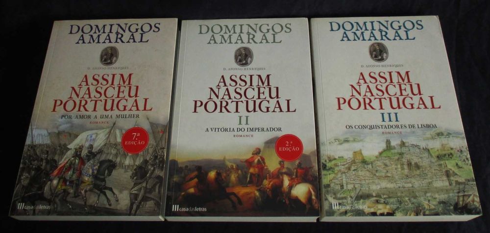 Trilogia Assim Nasceu Portugal Domingos Amaral 3 Volumes Completo