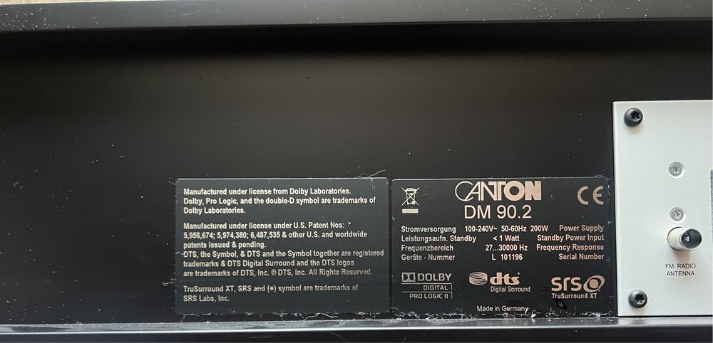 Soundbar Projektor dzwieku Canton 90.2. Szt 3  nowy