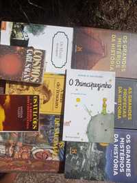 Livros variados á unidade