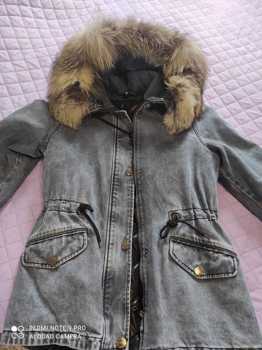 Зимняя куртка, парка , натуральный мех