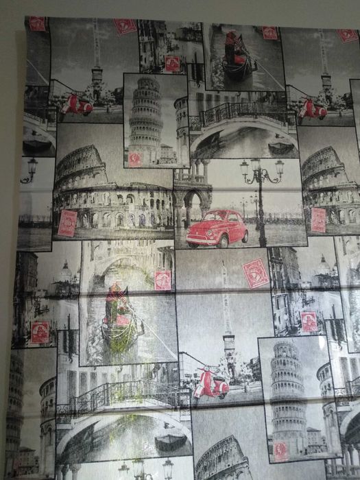 Estore para uma decoração descontraída. Oferta almofada e abajour!