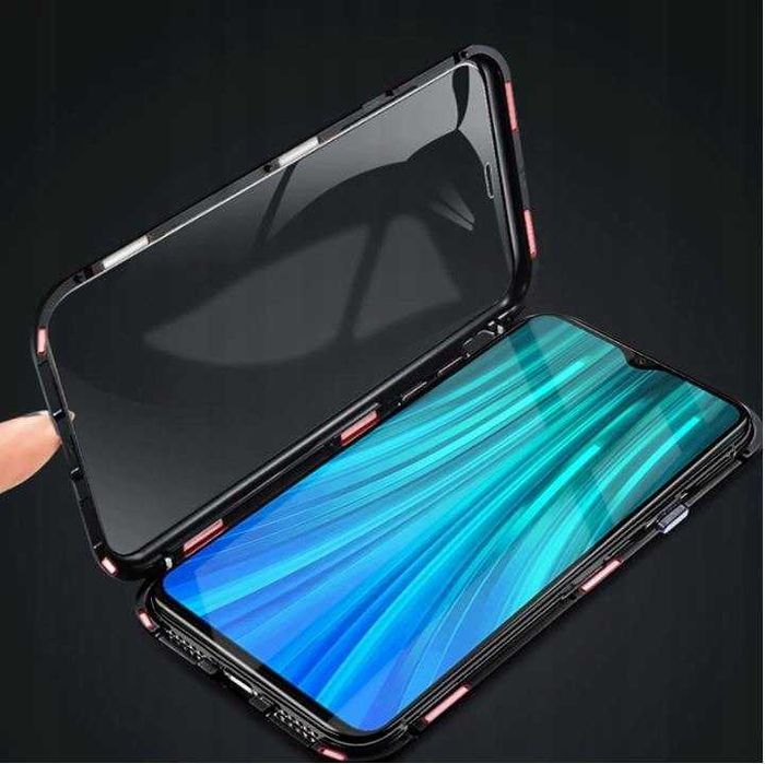 Etui 3w1 Magnetic GLASS 360° - Aluminium do Xiaomi Redmi Note 8 Pro