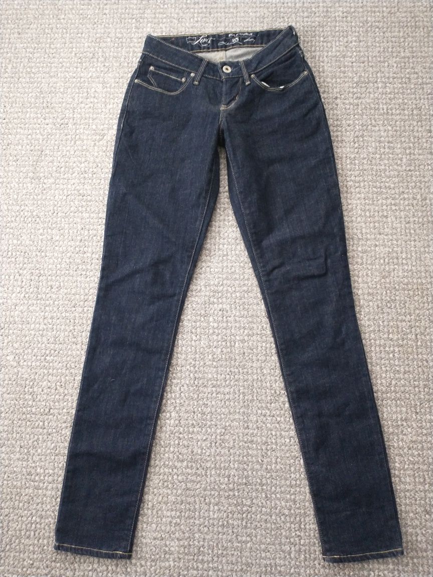 NOWE Spodnie spodenki jeansowe dziewczęce LEVIS  skinny 152/164