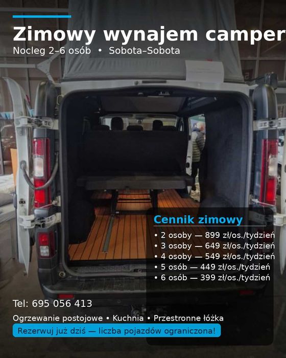Zimowy wynajem campera