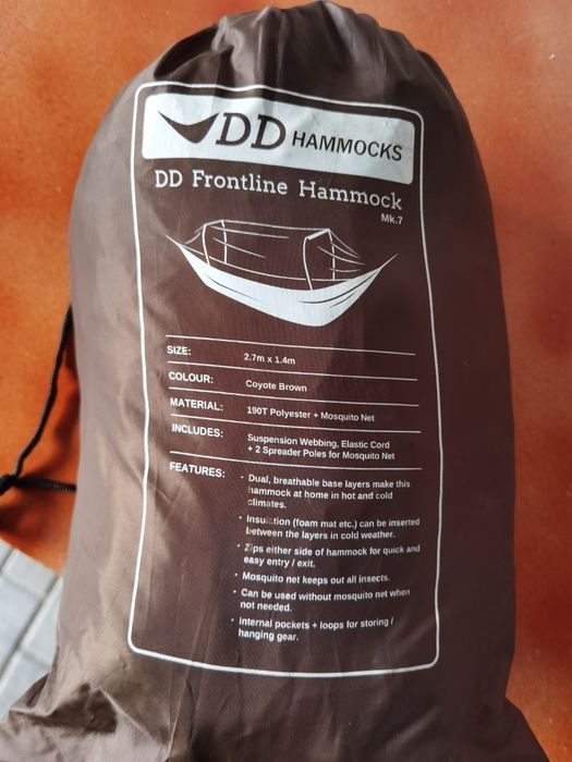 Hamak DD hammock frontline coyote brown