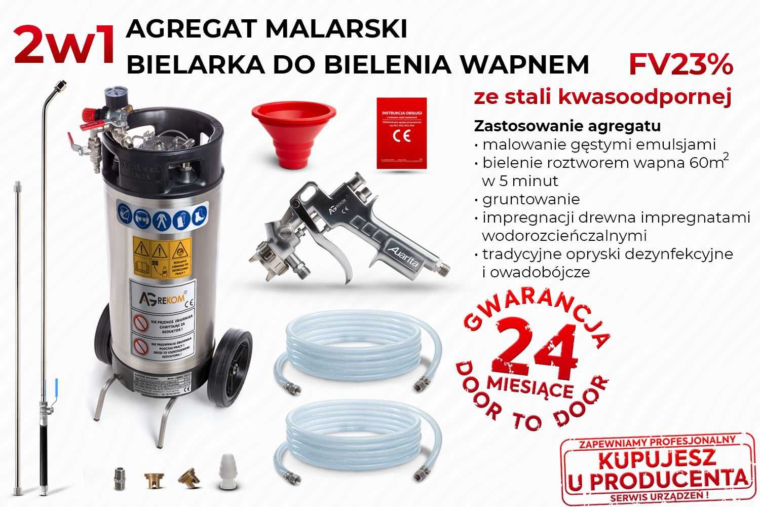 AGREGAT MALARSKI BIELARKA DO WAPNA opryskiwacz pistolet malarski