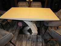 Stół rozkładany sandor 140X86 biały  inox