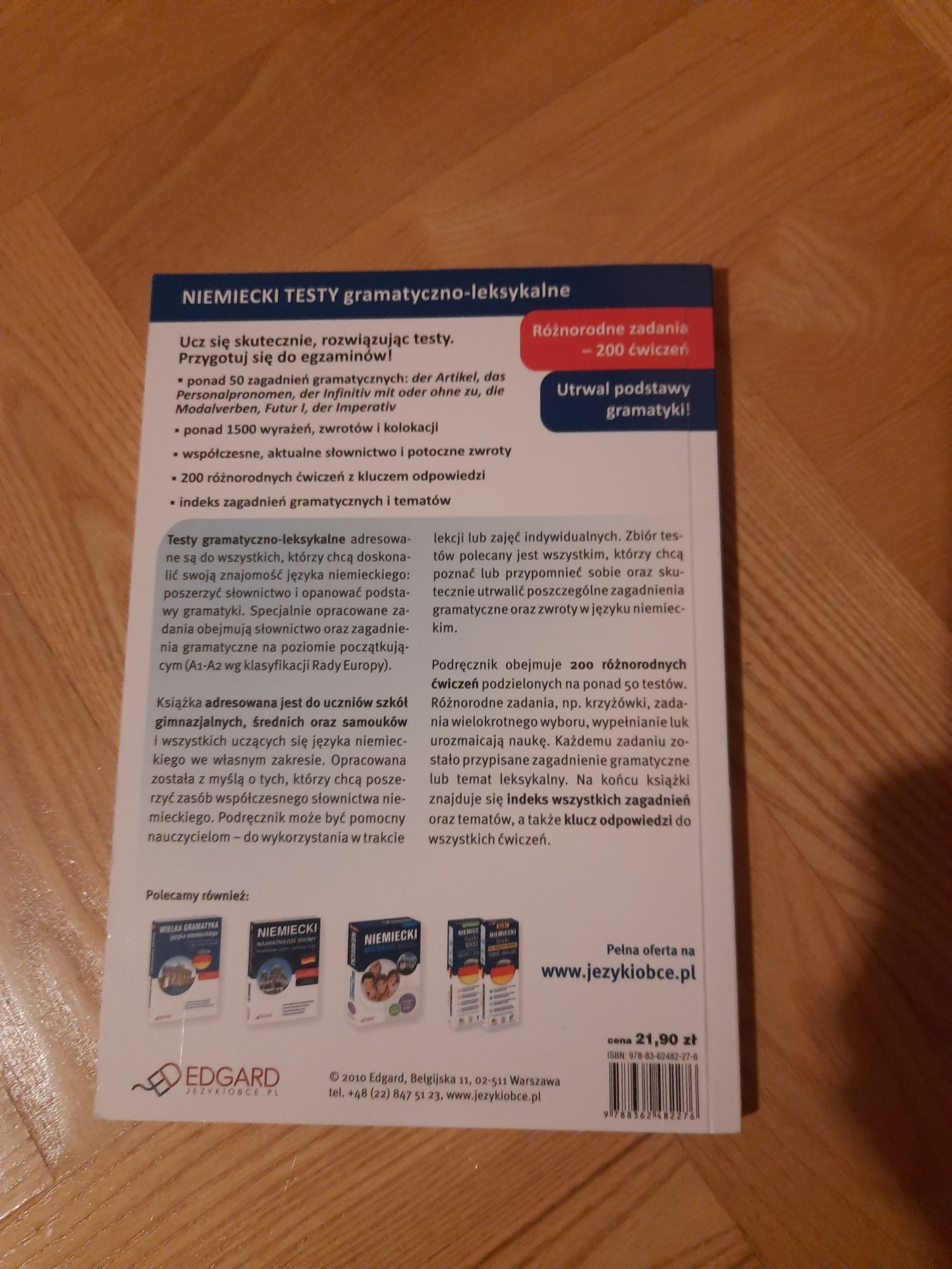 Niemiecki testy gramatyczno-leksykalne A1-A2