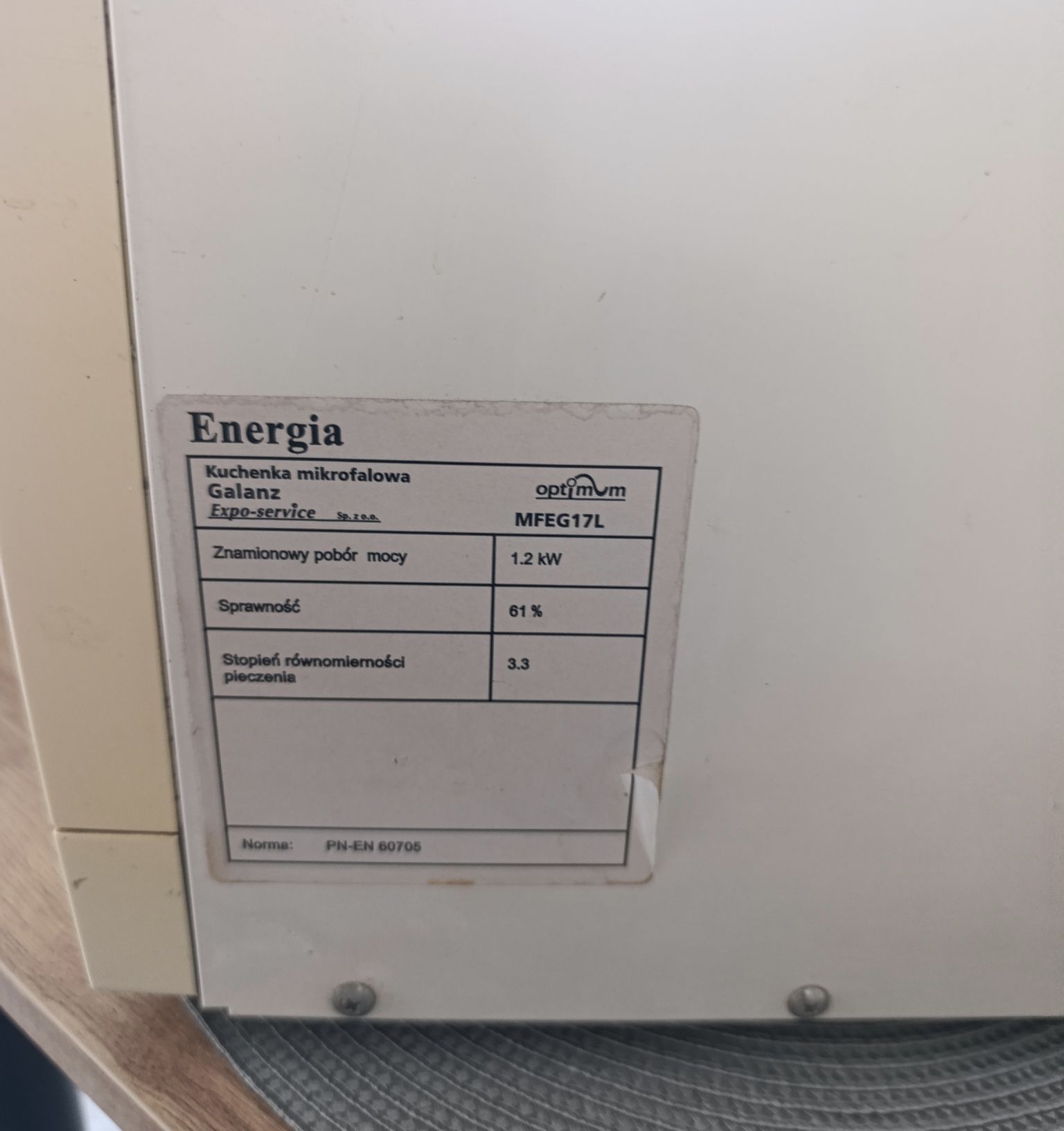 Mikrofalówka 100% sprawna