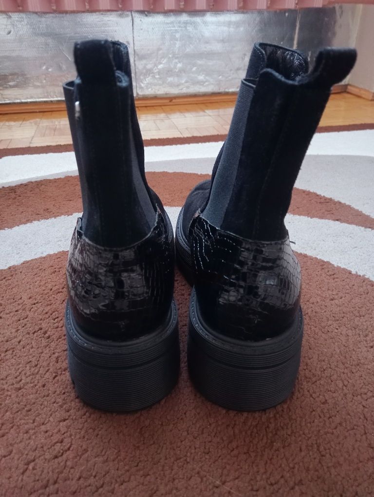 Botki zimowe czarne Lemar 39