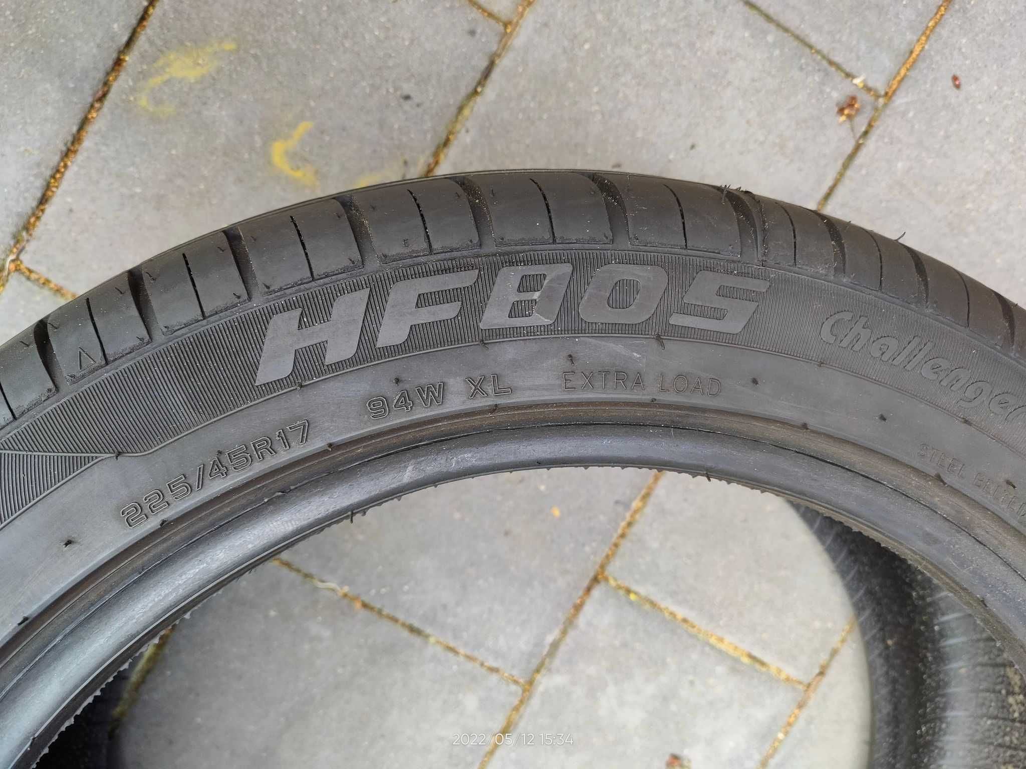 Opona letnia HF805 225/45R17 94W Doskonały stan