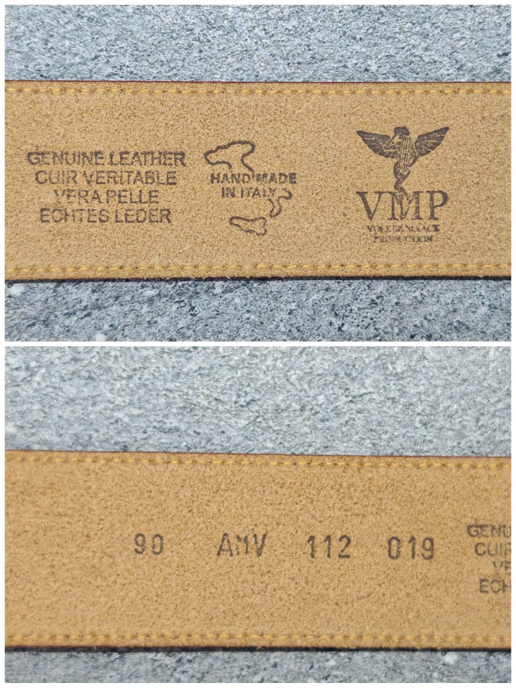 Pasek VMP Volker Maack Production skóra naturalna