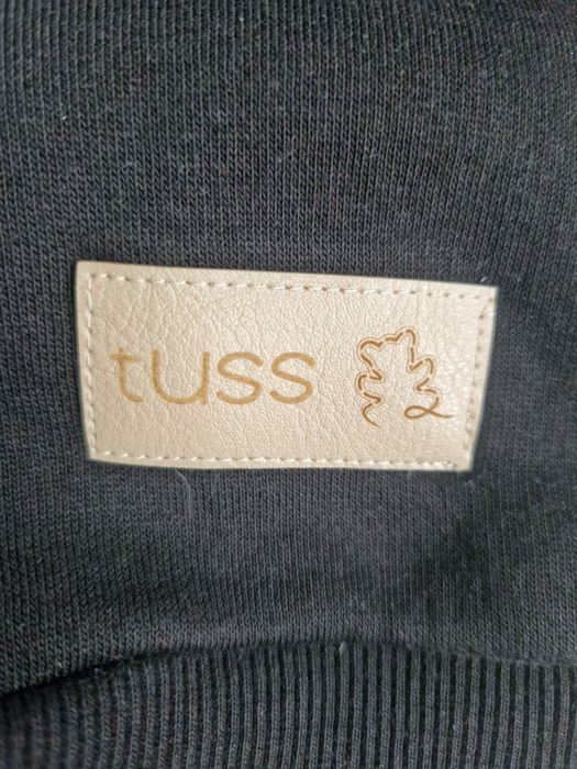 Bluza z kapturem tuss czarna ocieplana 110 116 dla chlopca I dziewczyn