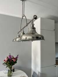 Lampa wisząca potrójna - Bistro - srebrna loft