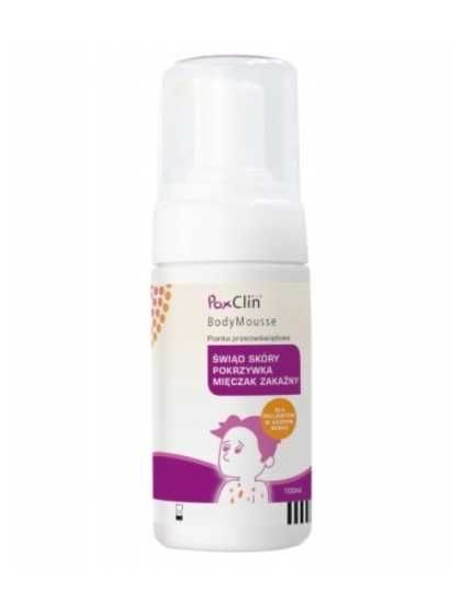 PoxClin BodyMousse pianka przeciwświądowa na skórę - 100 ml 200 g