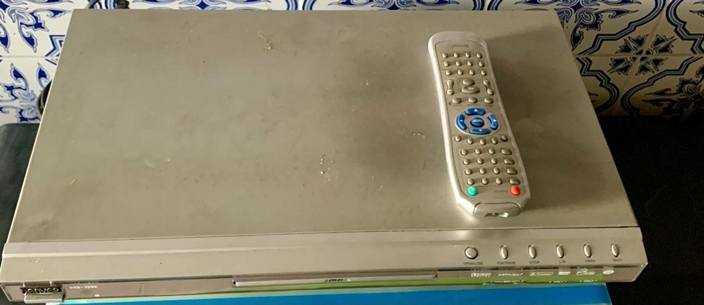 Leitor DVD a funcionar