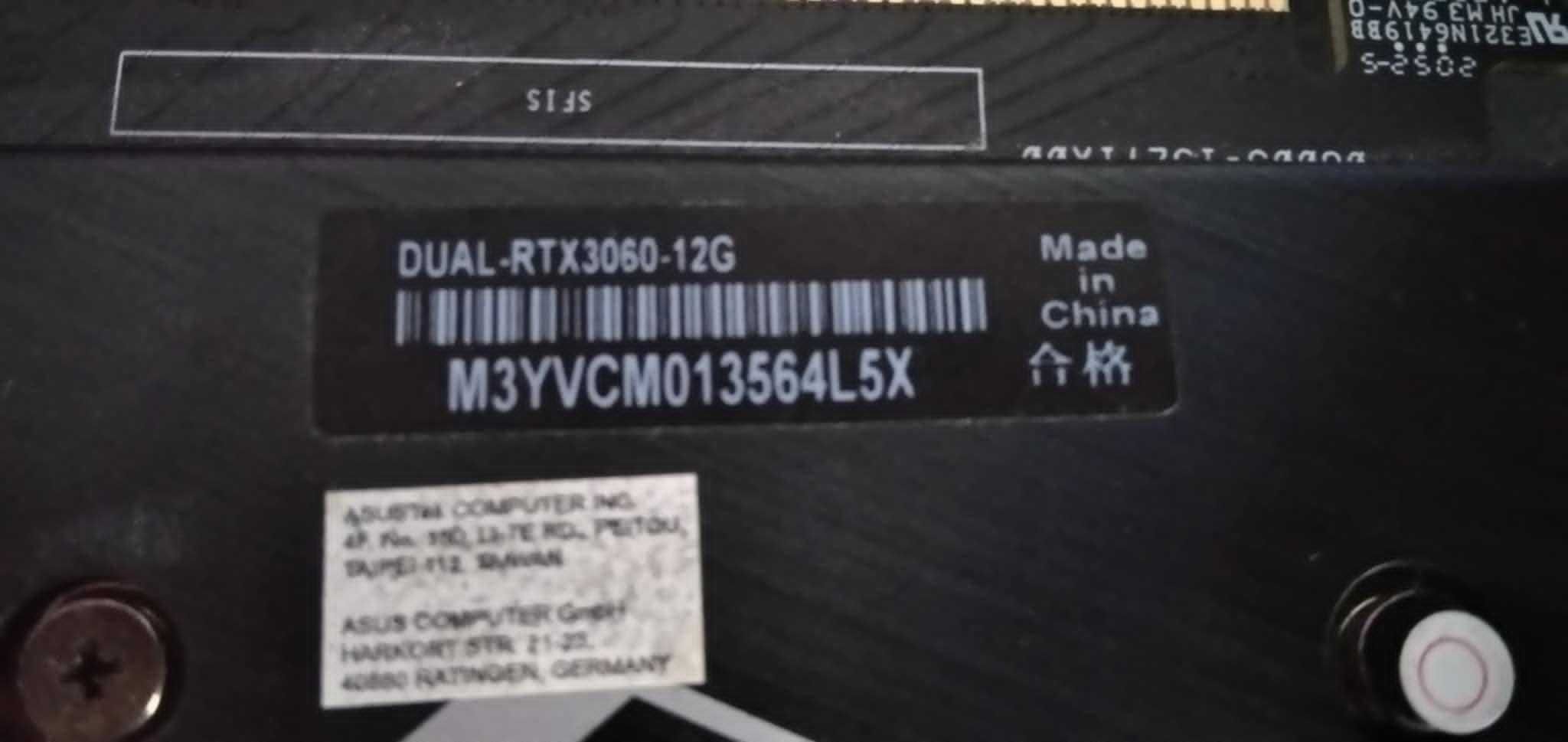 Karta graficzna GeForce Dual RTX 3060 12GB