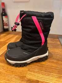 Śniegowce - black/fuchsia GEOX dziewczęce rozm. 26