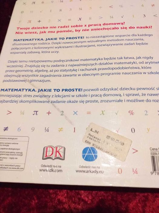 Matematyka , jakie to proste , książka.