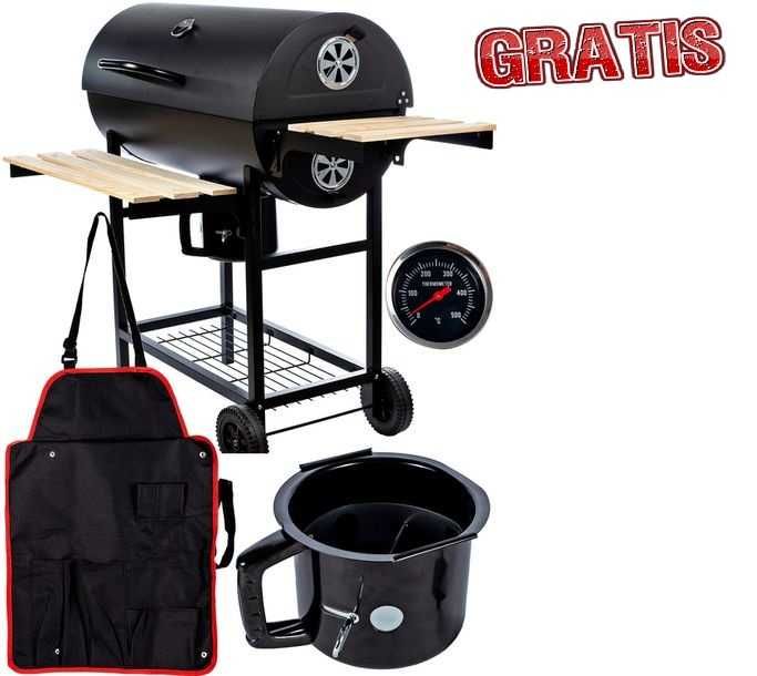 Duży gril węglowy ogrodowy + GRATISY POPIELNIK FARTUCH