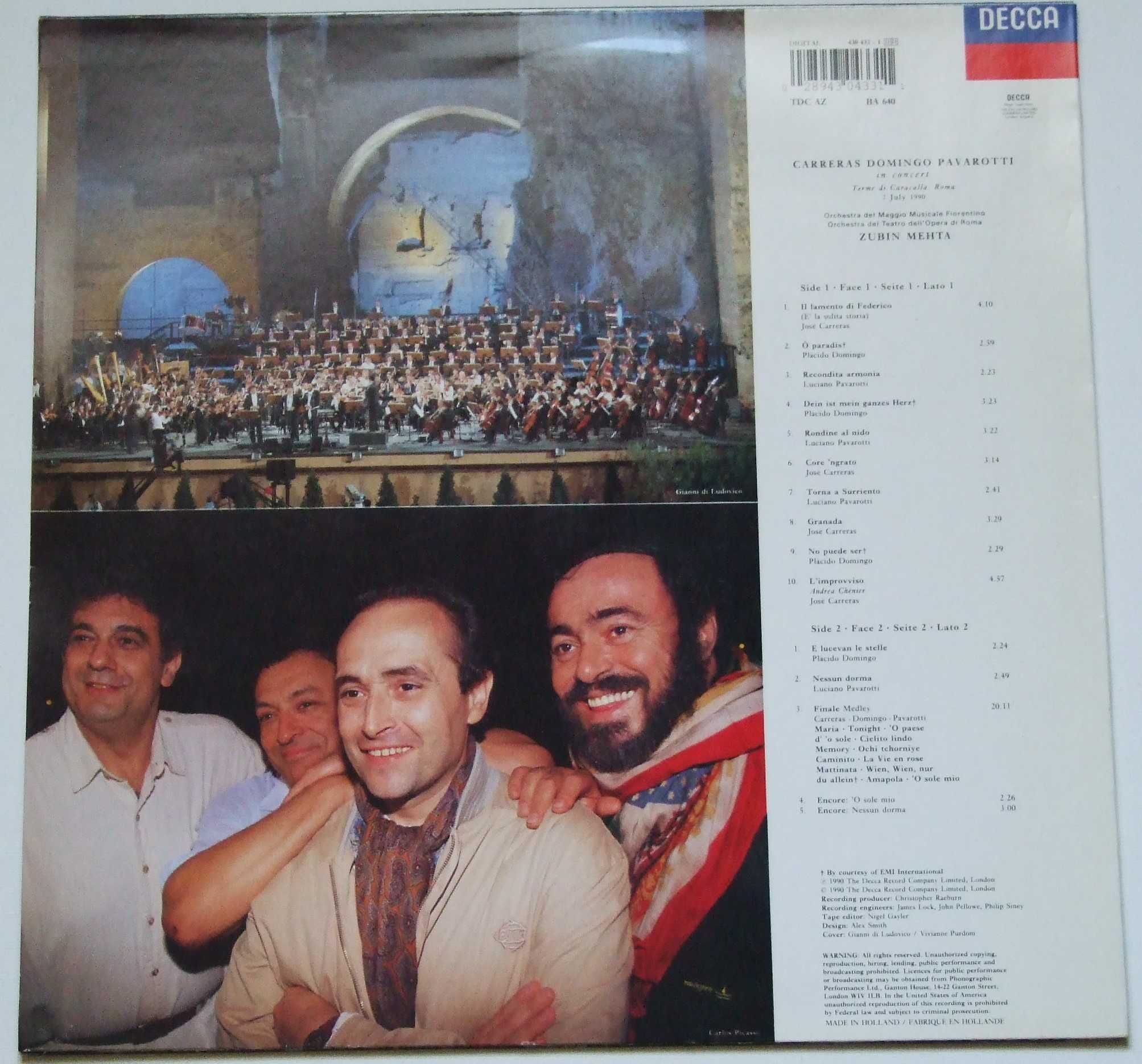 Carreras, Domingo, Pavarotti, Mehta – In Concert