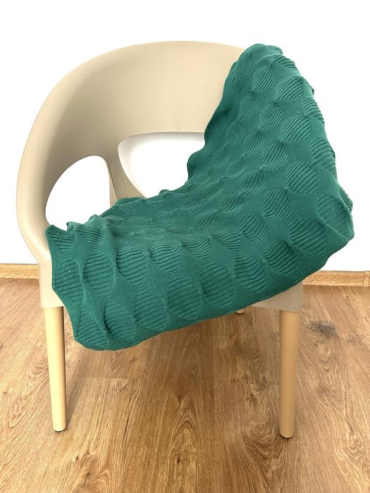 Zielony pled Ikea PS 2017 Paulin Machado designerski koc 95×160 cm