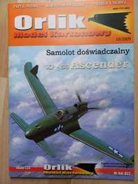 Model kartonowy Samolot XP-55 Ascender