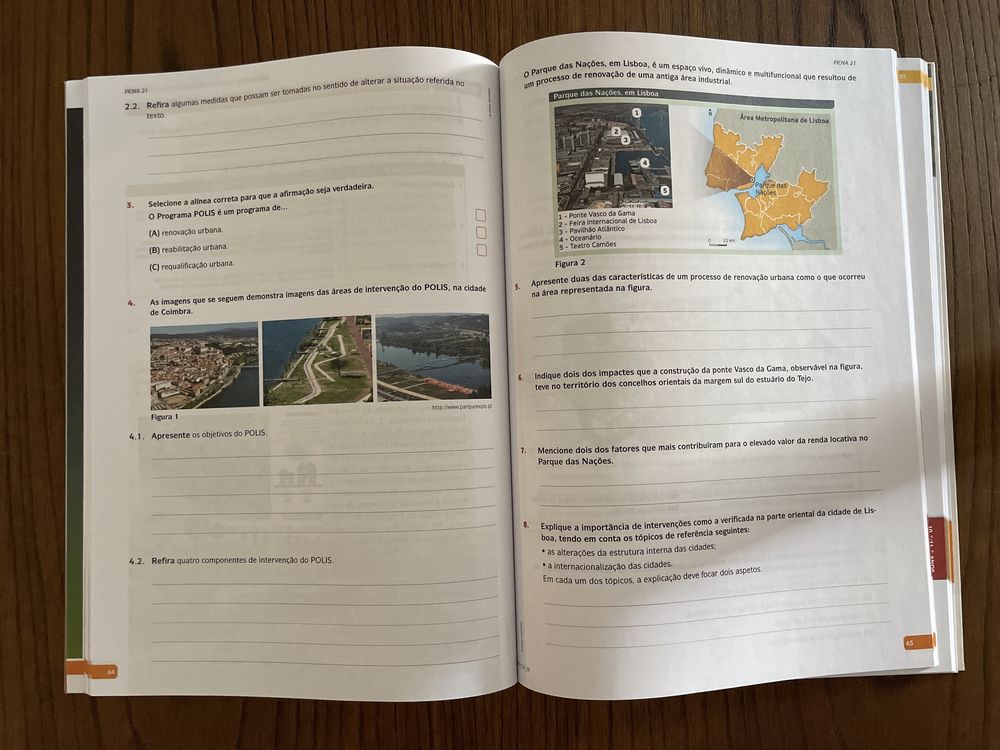 Caderno de atividades Geografia A - 11 ano