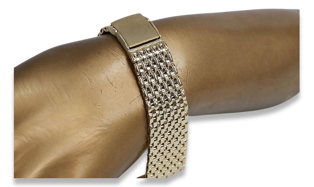 Złota bransoleta 14k 585 do zegarka męskiego mwb013y P
