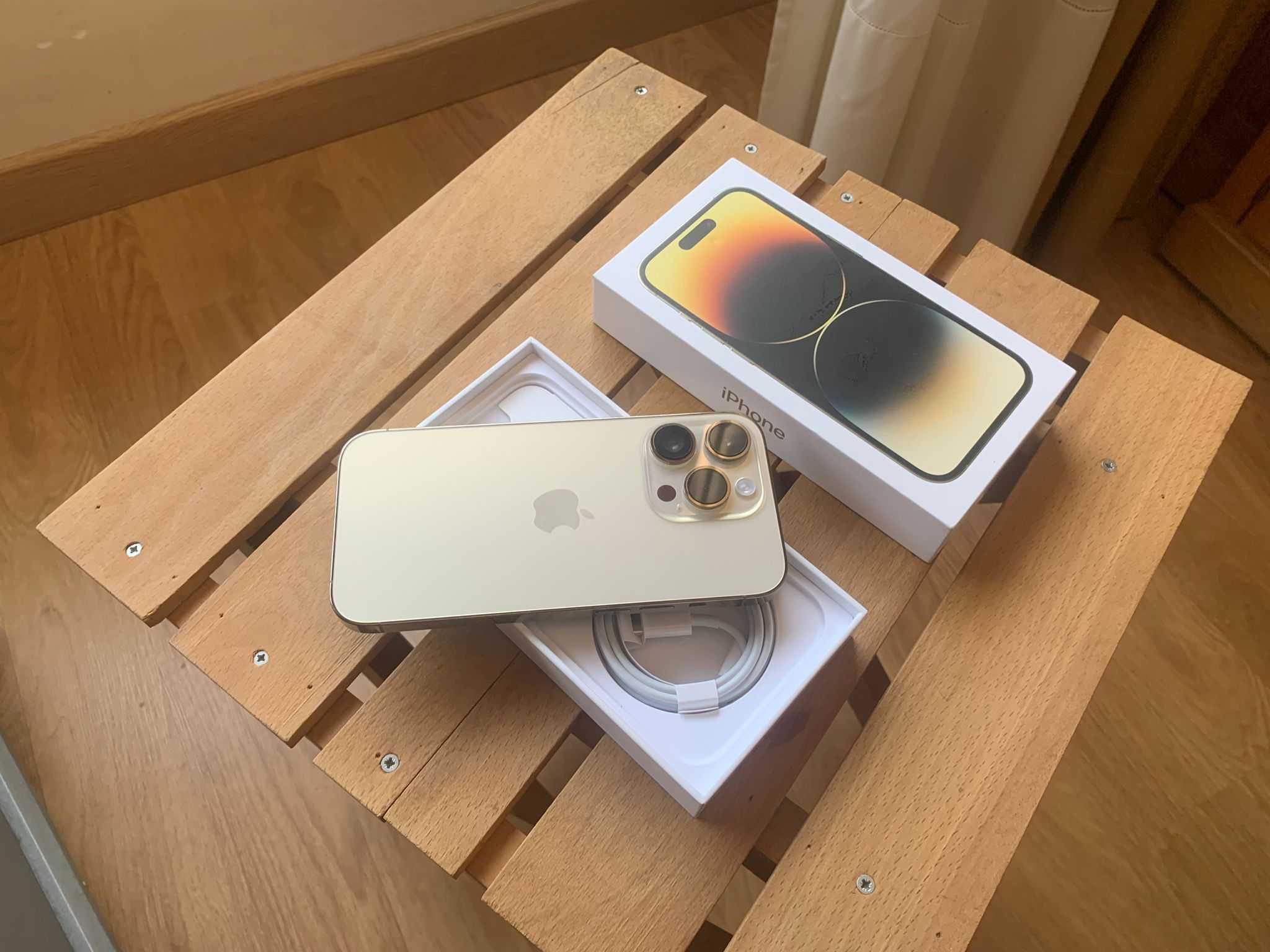 Vendo troco iPhone 14 Pro 128Gb Gold C/Fatura e Garantia Apple