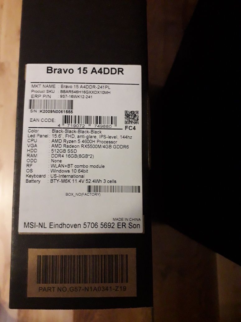 Laptop gamingowy MSI