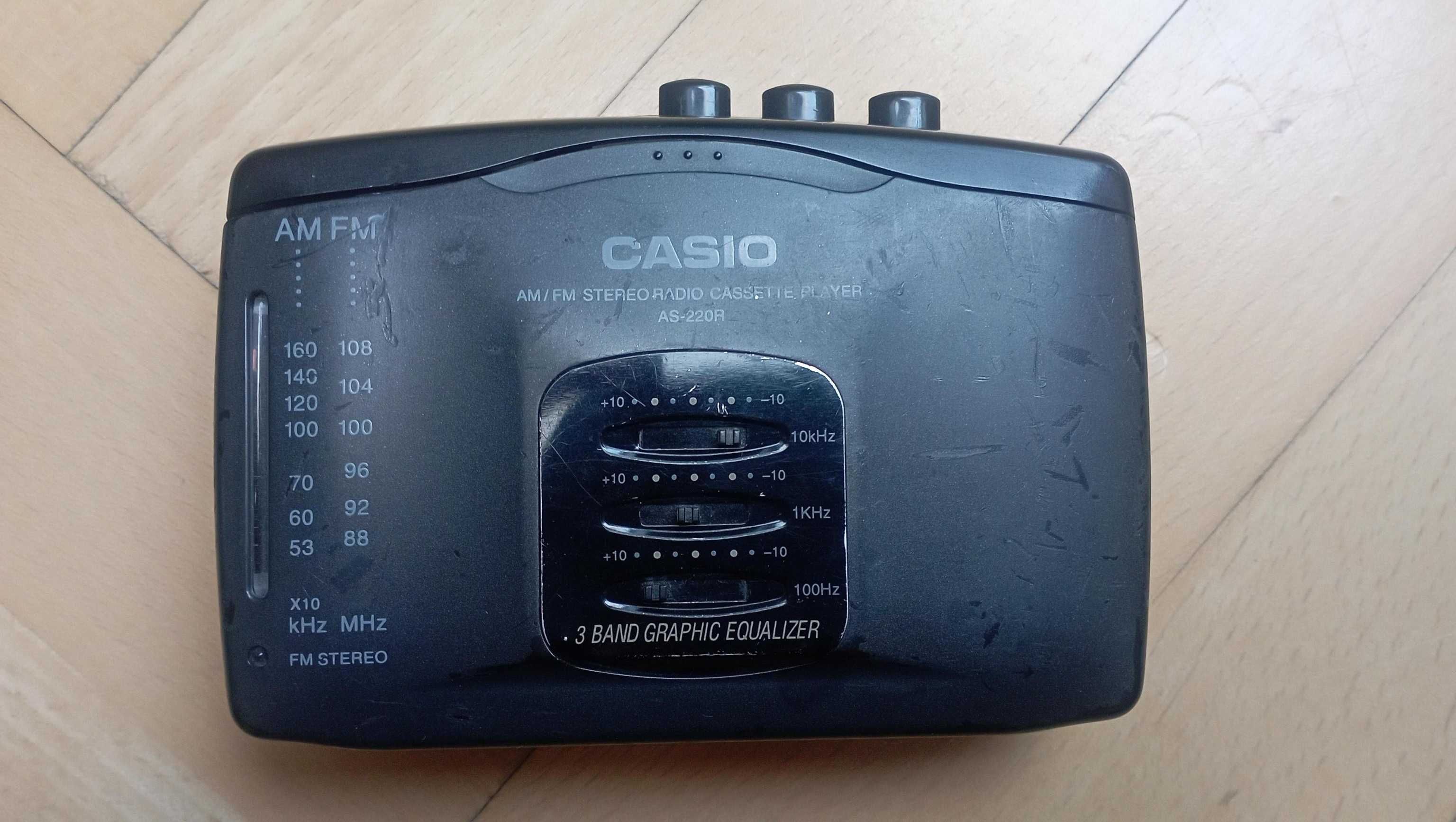 CASIO AS-220R "walkman" radioodtwarzacz kasetowy  (w pełni sprawny)