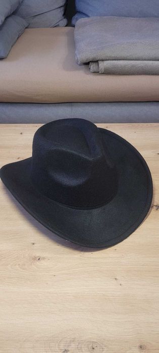 Kapelusz kowbojski czarny klasyczny Wild West Country Western nowy