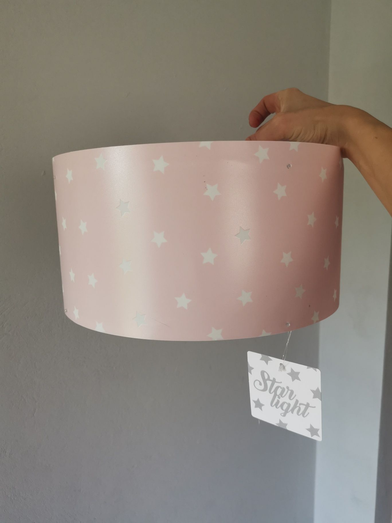 Plafon dwupunktowy lampa Dalber Star light Rosa różowy w gwiazdki