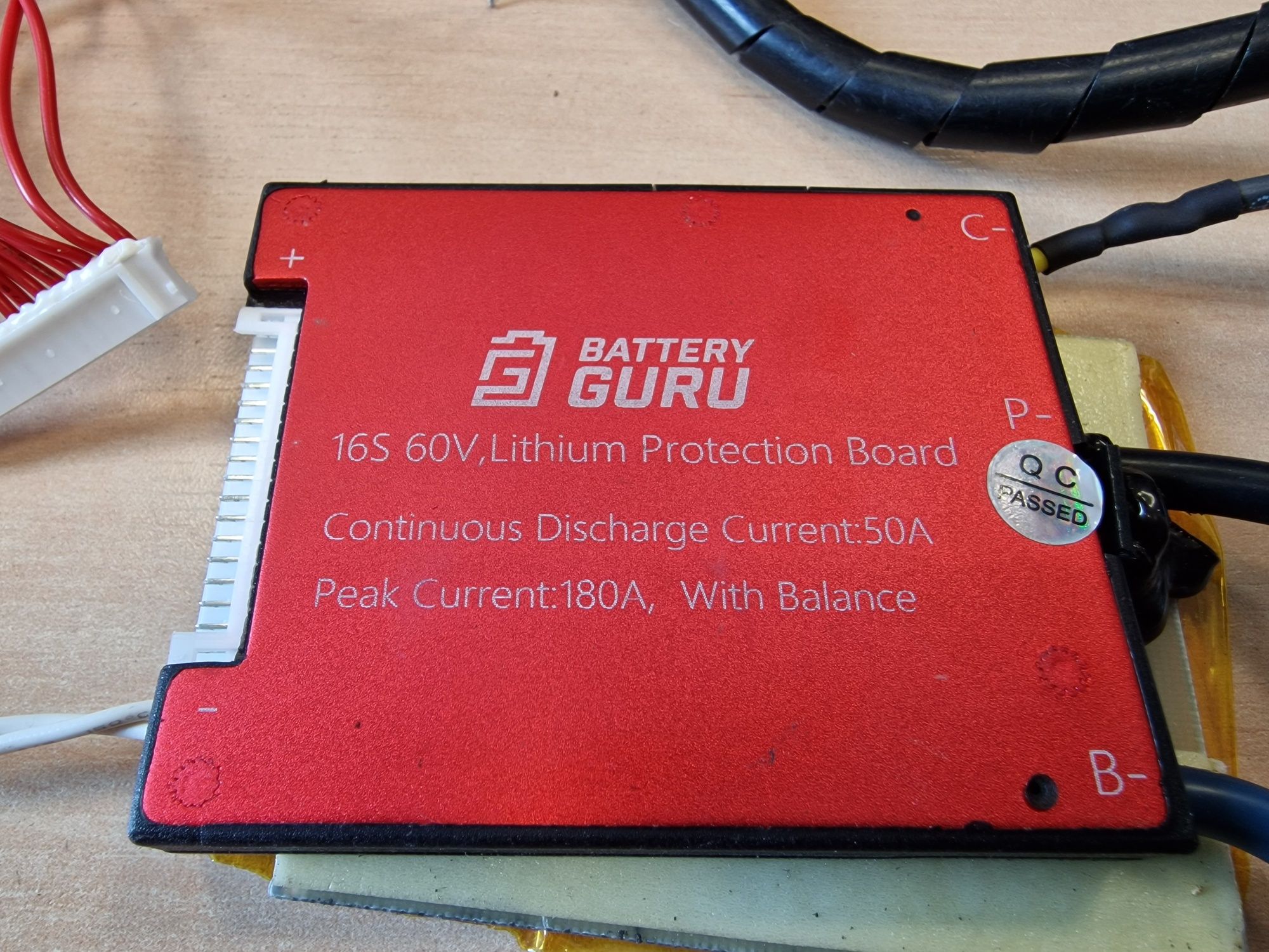 BMS Guru 16s 60v 50A, 180A w szczcie, do baterii lilion z balanserem