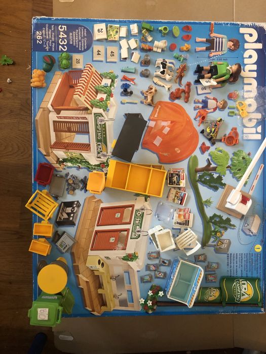 Playmobil 5432 camping sklep pole campingowe karton duzy zestaw