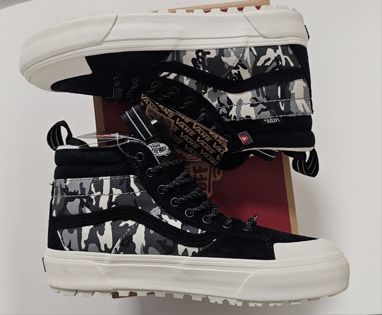 Nowe Vans SK8 Hi MTE zimowe buty ocieplane 40,5 czarne trampki