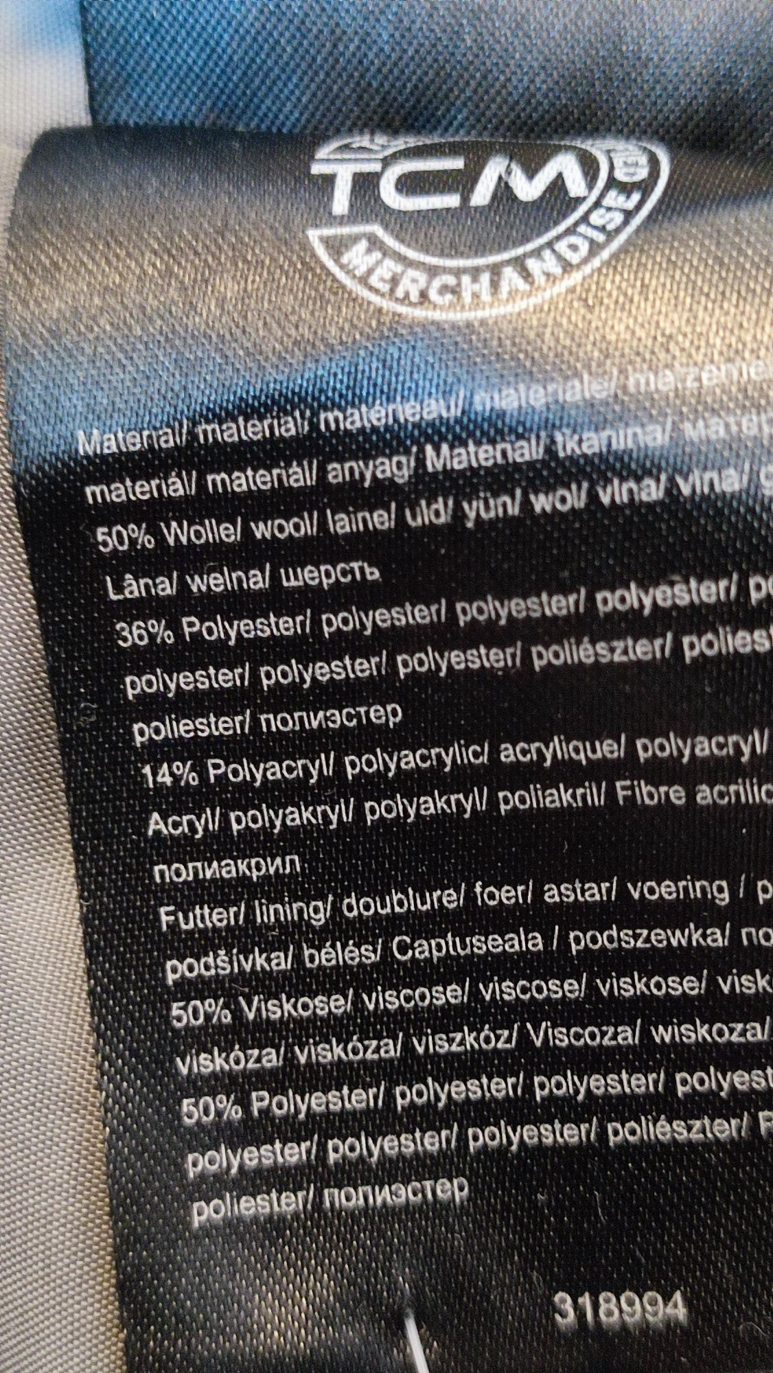 Płaszcz damski przejściowy Woolmark r. 36