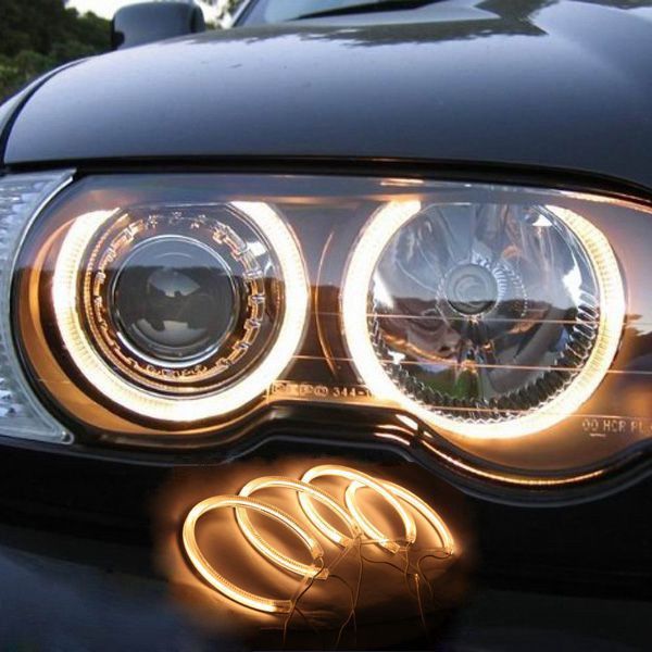 Ангельські очі Angel eyes CCFL жовті BMW E30 E32 Е34 ВАЗ06 E39рест БМВ