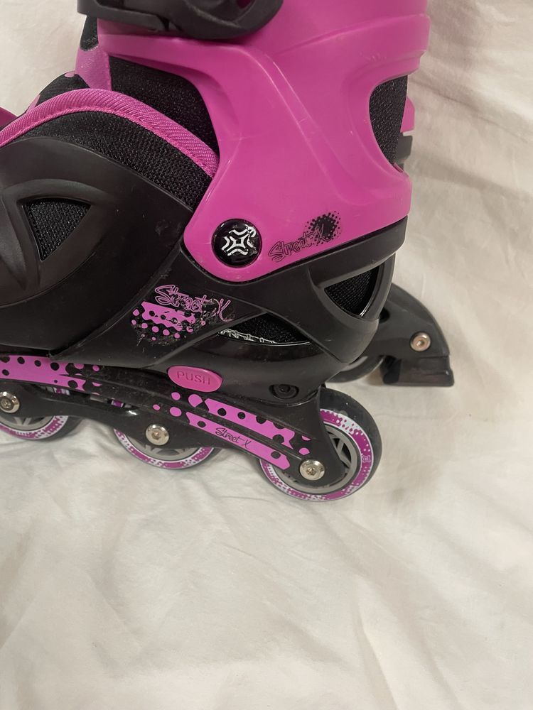 Patins em linha de senhora