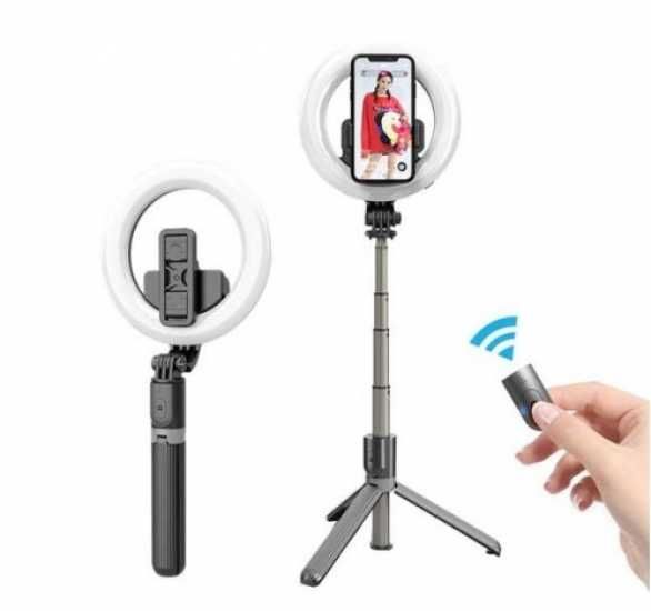 Кольцевая лампа трипод для Selfie Stick держатель для телефона, триног