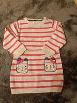 Sweter tunika roz 86