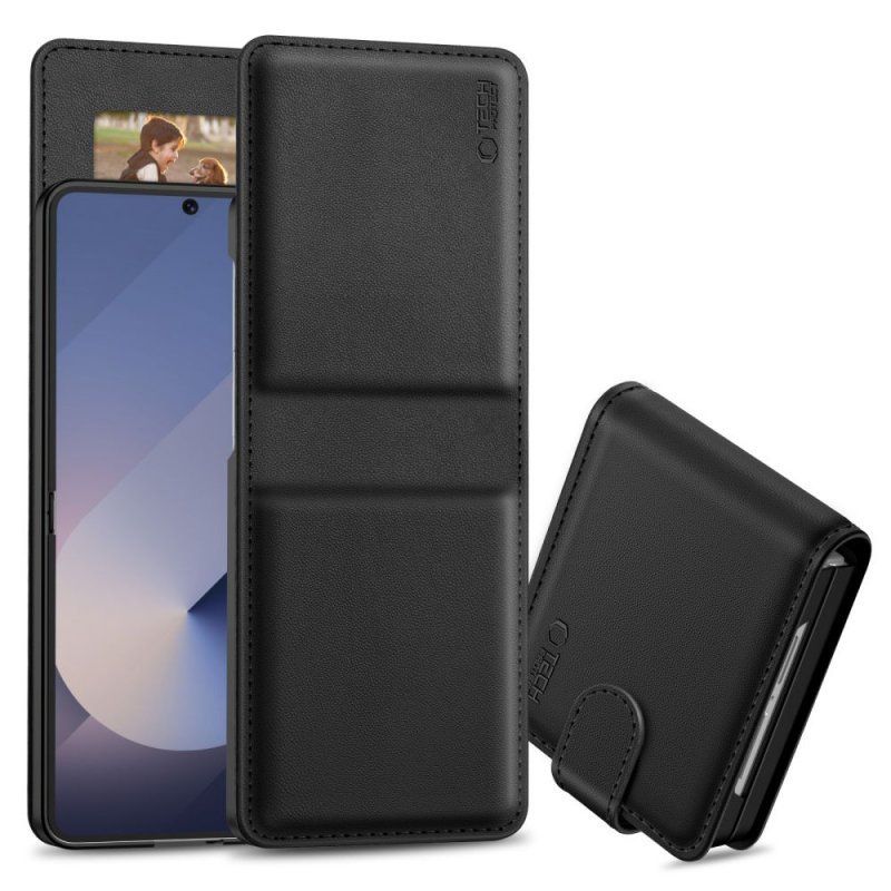 Etui Futerał Tech-Protect Wallet Galaxy Z Flip 7 Black
