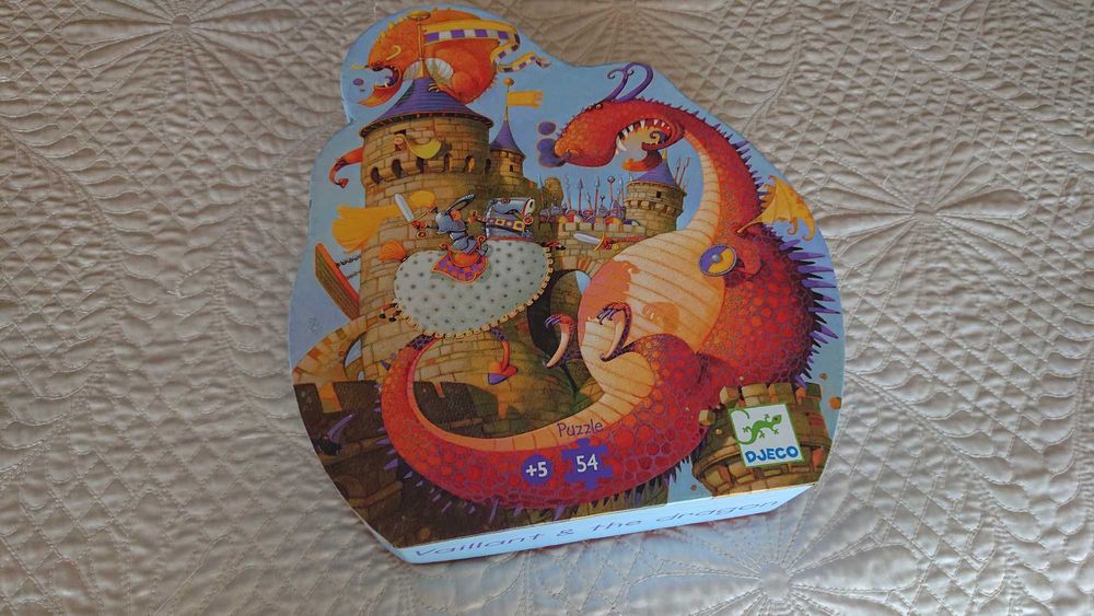 puzzle djeco Valente e os dragões
