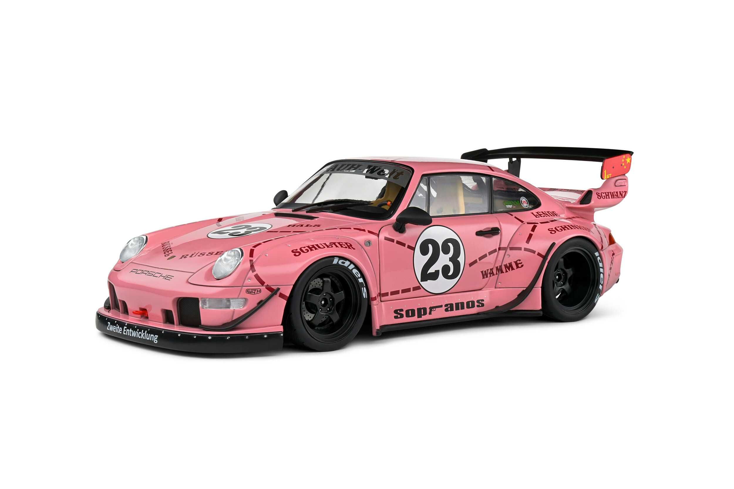 Porsche 911 (993) RWB Rauh-Welt Sopranos Pink Pig 2020 Solido 1:18