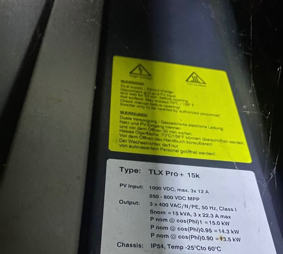 Danfoss TLX Pro 15K Сонячні інвертори