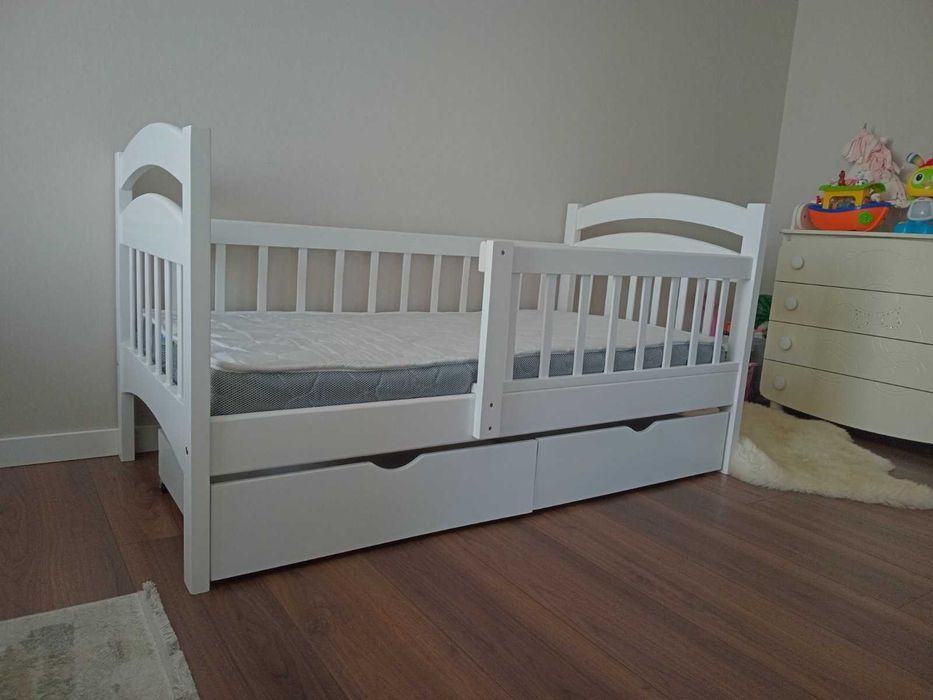 Дитяче ліжко з бортиками, з дерева вільха, 80х160 та 80х190