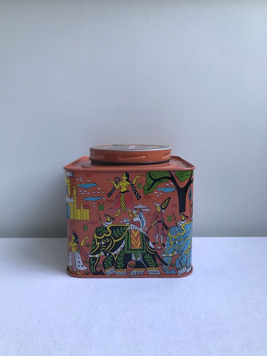 жестяная банка для чая коробка Tosh’s tea Индия винтаж СССР